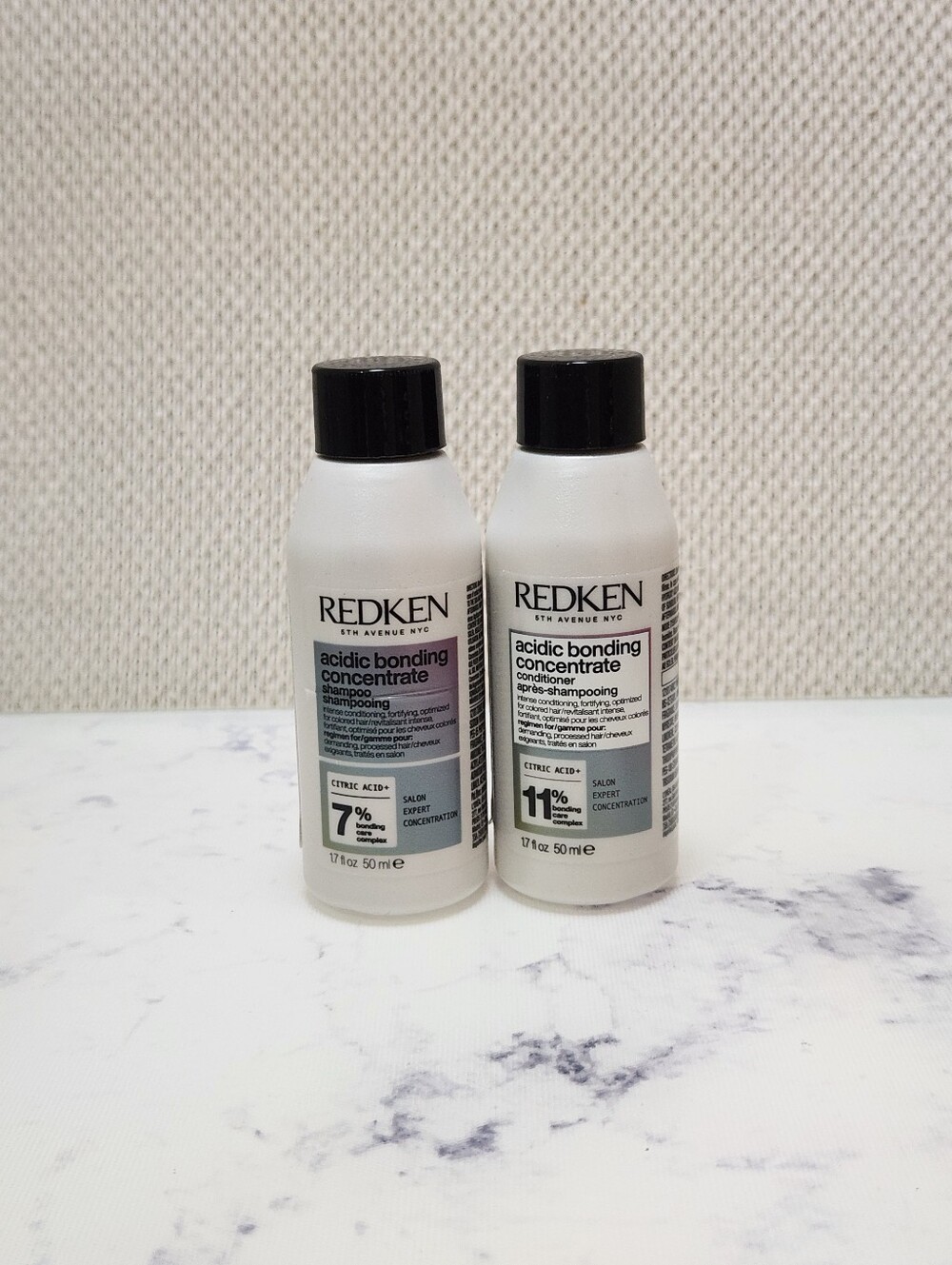 REDKEN Acidic Bonding Concentrate Shampoo & Conditioner Set Travel Size 1.7 oz